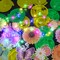 VABAMNA 33pcs Spring Hanging Decorations for Home - Flower Butterfly Hanging Swirls with Led Lights for Spring Summer Easter Flower Butterfly Themed Birthday Party Decorations